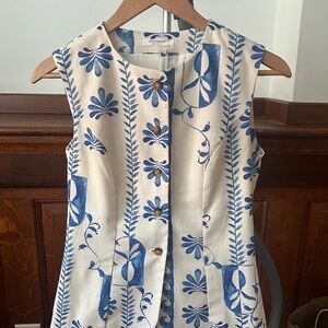 Peppermayo Linen Vest Mediterranean Vibes